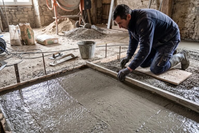 Comment faire une chape en béton