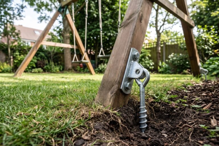 Comment fixer une balançoire au sol sans béton